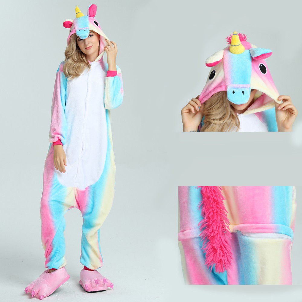 Colorful Unicorn Onesie, Colorful Unicorn Pajamas For Adult Buy Now
