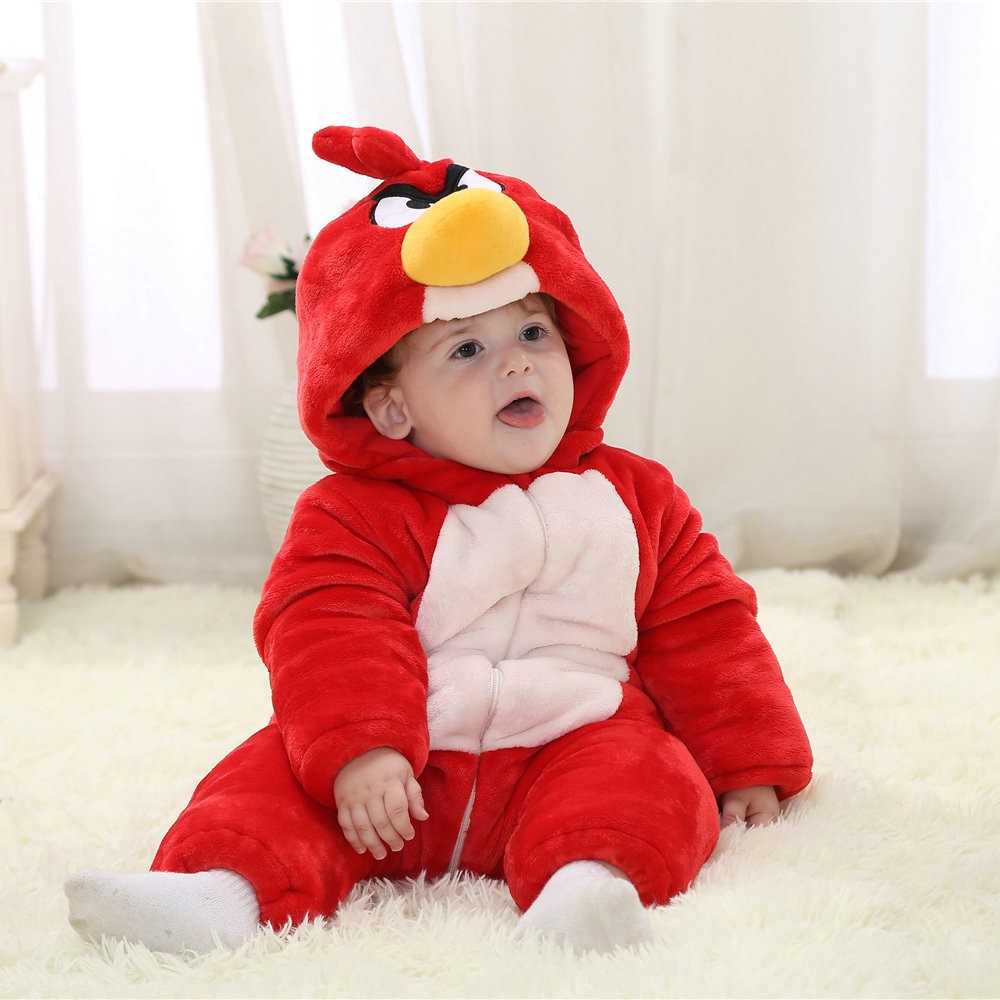 Angry Bird Onesie for Baby & Toddler Animal Kigurumi Pajama Halloween  Costumes
