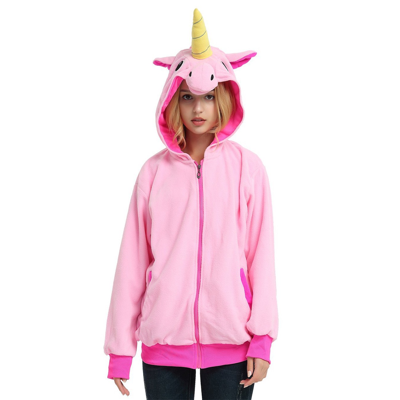 Pink Unicorn  for Adult Animal Kigurumi Coat Jacket 
