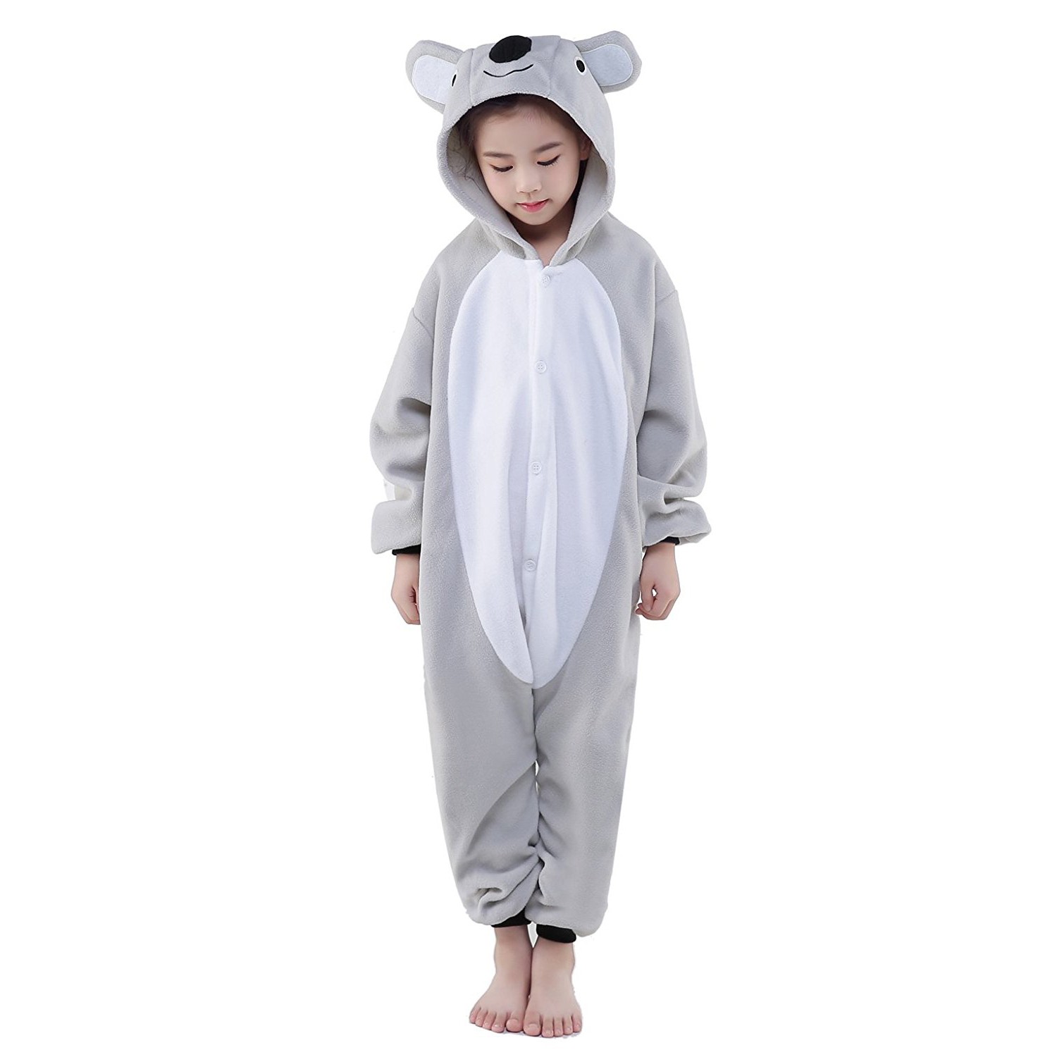 logo tentoonstelling Geschikt Koala Onesie for Kid Animal Kigurumi Pajama Halloween Costumes