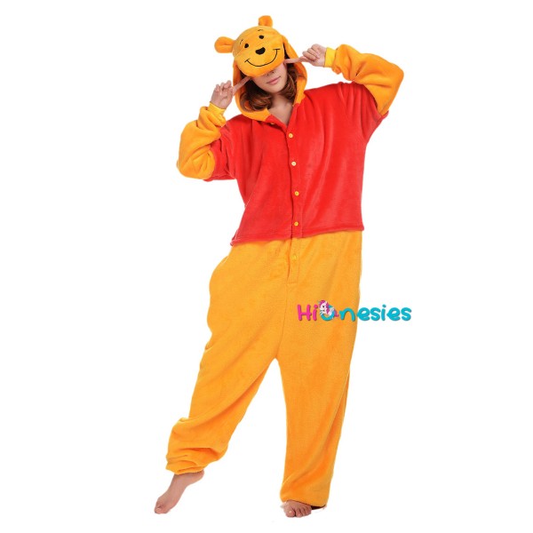 Winnie the Pooh Onesie, Winnie the Pooh Pajamas For Adult Buy Now