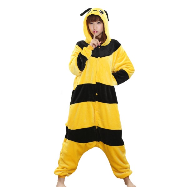 Bees Onesie for Adult Animal Kigurumi Pajama Party Costumes