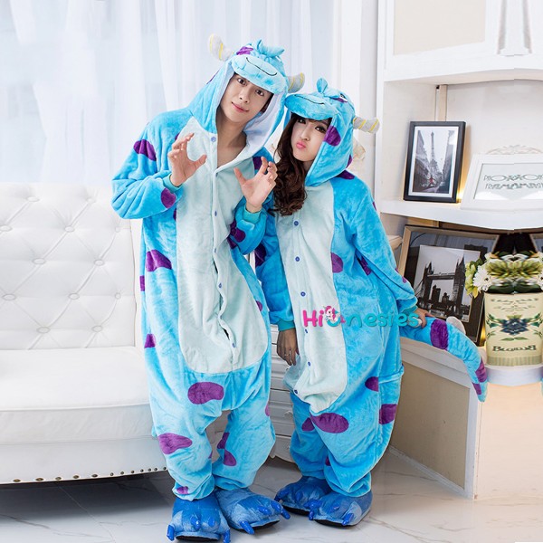 Sullivan Onesie Unisex Women &Men Animal Kigurumi Pajama Halloween Party Costumes