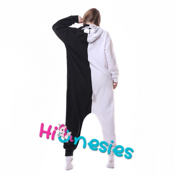 New Danganronpa Monokuma Cosplay Adult Unisex One-piece Kigurumi Jumpsuit Pajama