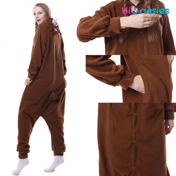 Brown Bear Onesie, Brown Bear Pajamas For Women & Men Online Sale