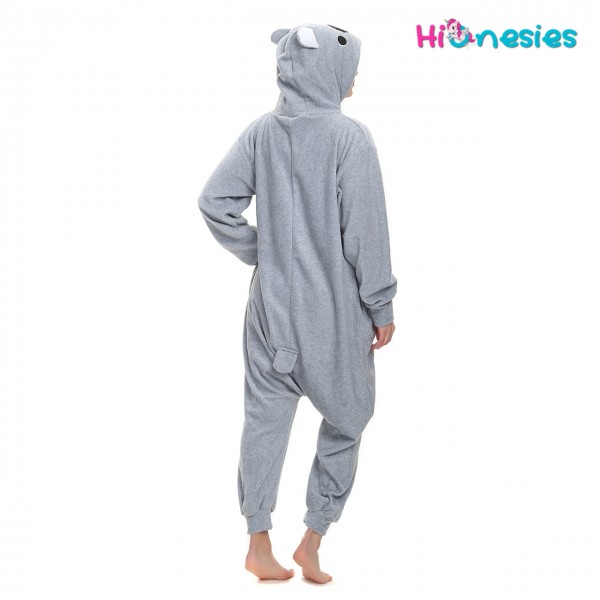 Slipper niet inbegrepen Kigurumi Koala Kostuum Koala Pyjama's voor vrouwen mannen mannen meisje jongen volwassen pyjama's Unisex Flannel Pyjamas Unisex Kleding Gender-neutrale kleding volwassenen Pyjamas & Badjassen Pyjama 