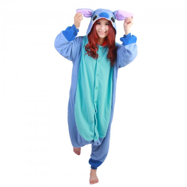 Stitch Onesie Unisex Women & Men Kigurumi Pajama Disney Cosplay Party Costumes