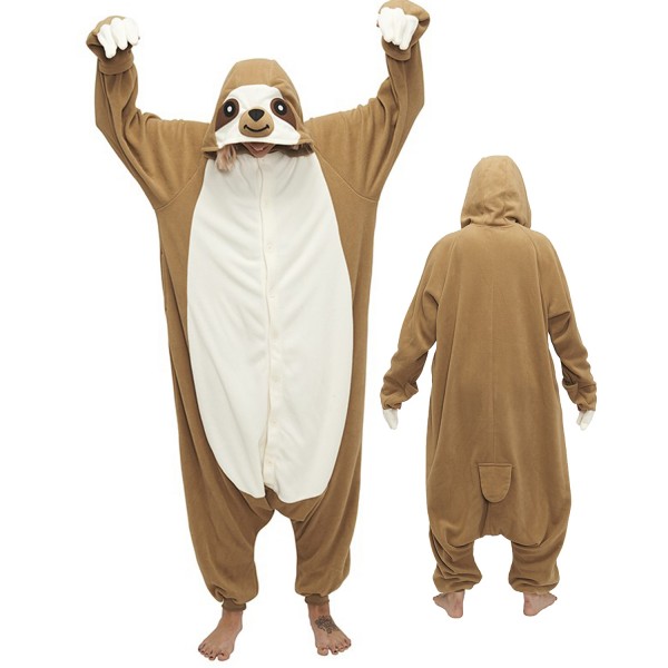 Sloth Onesie Unisex Women & Men Animal Pajamas Kigurumi Halloween Costumes
