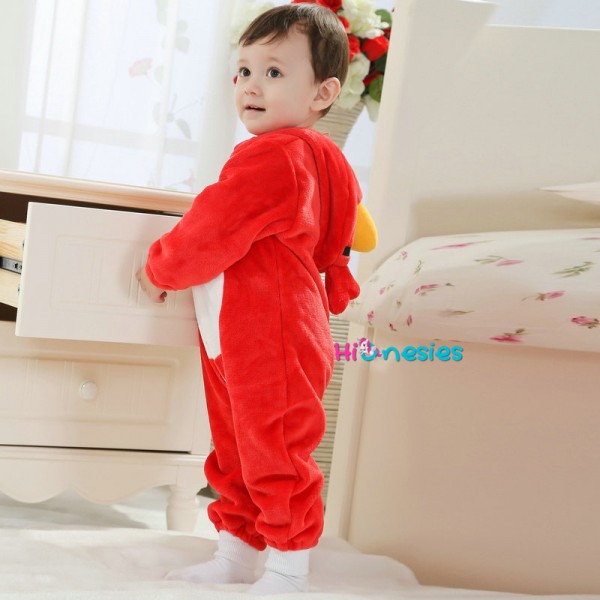 Red Angry Bird Onesie for Baby & Toddler Animal Kigurumi Pajama Halloween  Costumes
