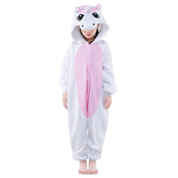 Pink Pegasus Onesie for Kid Animal Kigurumi Pajama Halloween Costumes