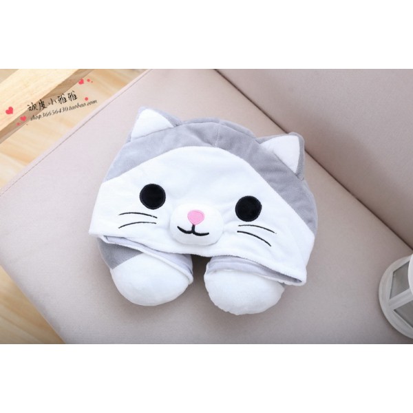Cute Cat Neck Pillow