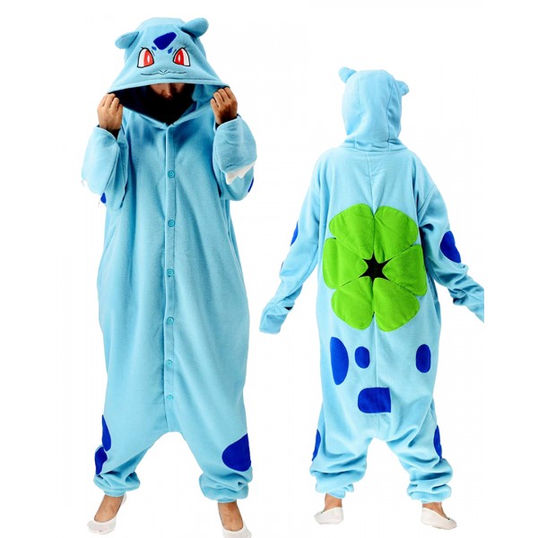 Bulbasaur Costume Onesie Halloween Outfit Party Wear Pajamas