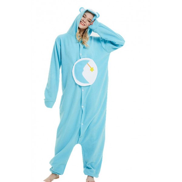 Care Bears Bed Time Bear Onesie Costume Halloween Outfit for Adult & Teens