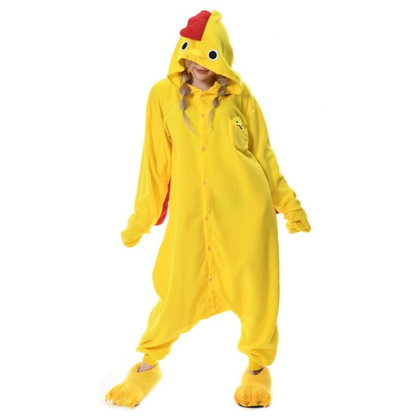 Chick Onesie Costume Halloween Outfit for Adult & Teens