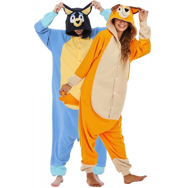 Bluey & Bingo Onesie Costume Halloween Outfit for Adult & Teens